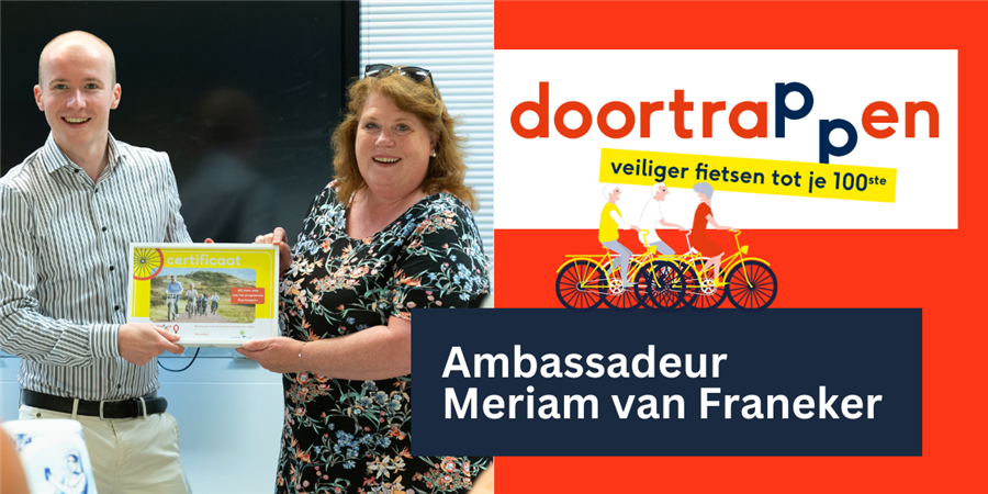 Message Doortrappen-Ambassadeur aan het woord: Meriam van Franeker, Kwartiermaker en projectleider ZH bekijken